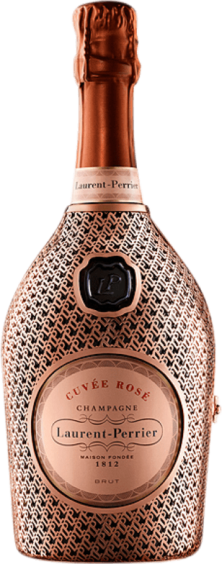 Kostenloser Versand | Rosé Sekt Laurent Perrier Cuvée Rose Chaqueta de Metal A.O.C. Champagne Champagner Frankreich Spätburgunder 75 cl