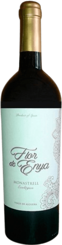 Envío gratis | Vino tinto La Algueña Flor de Enya D.O. Alicante Comunidad Valenciana España Syrah, Monastrell 75 cl