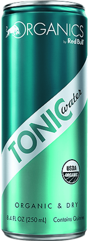 29,95 € Envio grátis | Caixa de 24 unidades Bebida Energética Red Bull Energy Drink Organic — Bio Lata 25 cl Tonic Water — Tónica