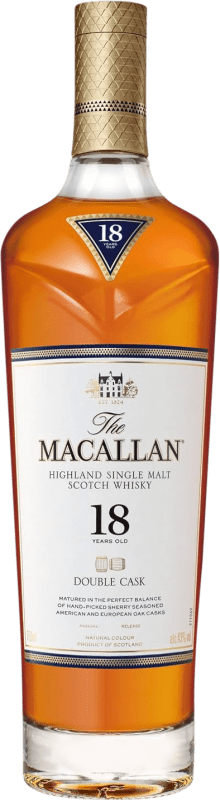 Envoi gratuit | Single Malt Whisky Macallan Double Cask Royaume-Uni 18 Ans 70 cl