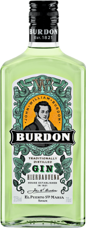 Бесплатная доставка | Джин Caballero Burdon Hierbabuena Андалусия Испания 70 cl