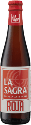 39,95 € | Caja de 24 unidades Cerveza La Sagra Roja Botellín Tercio 33 cl