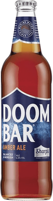 Free Shipping | 8 units box Beer La Sagra Doom Bar Amber Ale Medium Bottle 50 cl