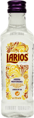 送料無料 | ジン Larios Mediterranean — 地中海風 スペイン ミニチュアボトル 5 cl
