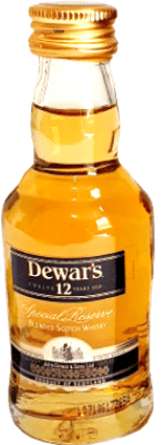 送料無料 | ウイスキーブレンド Dewar's White Label 12 年 ミニチュアボトル 5 cl