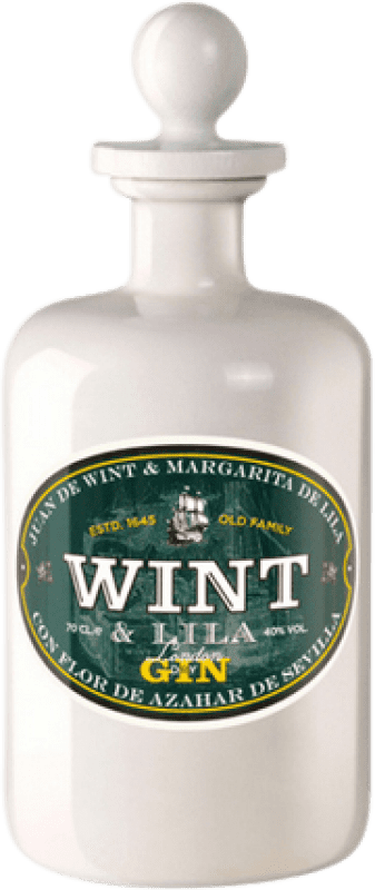 2,95 € Envio grátis | Genever Gin Casalbor Wint & Lila Gin Garrafa Miniatura 4 cl