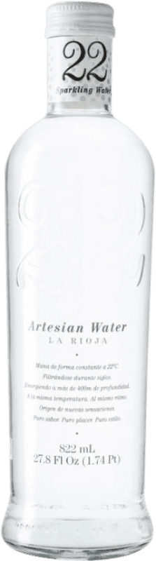31,95 € | Коробка из 12 единиц Вода 22 Artesian Water Con Gas 822 Испания 80 cl