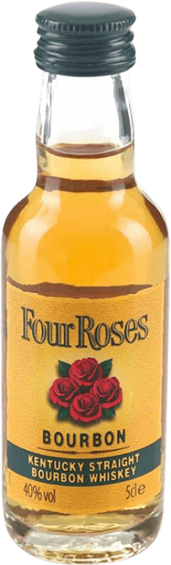 Spedizione Gratuita | Whisky Bourbon Four Roses Bottiglia Miniatura 5 cl