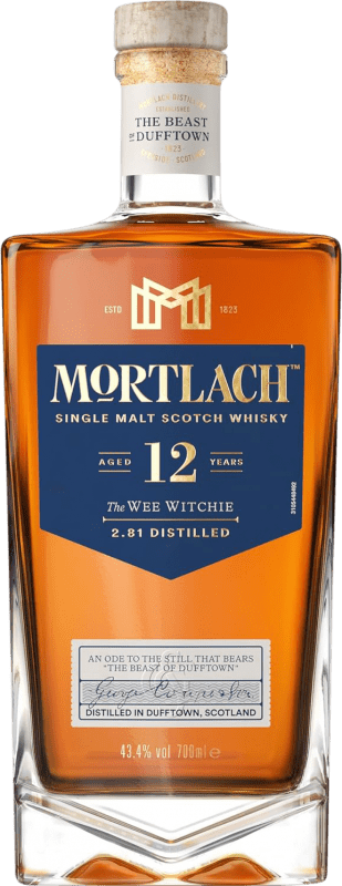 58,95 € | ウイスキーシングルモルト Mortlach 12 年 70 cl