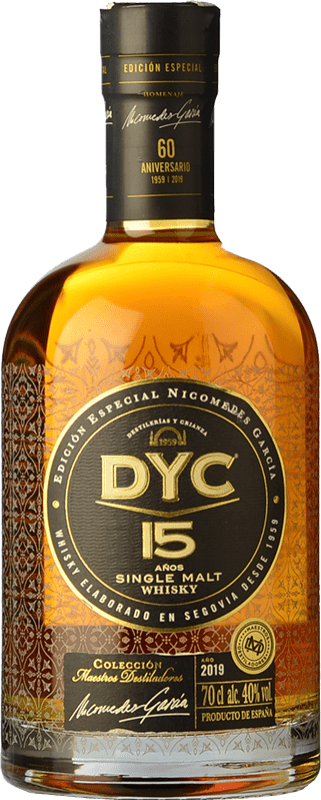 63,95 € Kostenloser Versand | Whiskey Single Malt DYC 15 Jahre