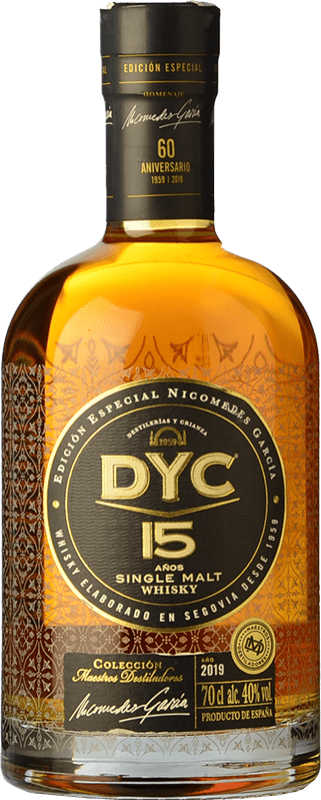41,95 € | Whiskey Single Malt DYC Spanien 15 Jahre 70 cl
