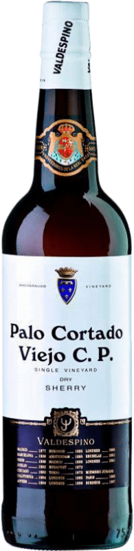 Бесплатная доставка | Креплёное вино Valdespino CP Palo Cortado — Пало Кортадо VOS Very Old Sherry — Очень Старый D.O. Jerez-Xérès-Sherry Андалусия Испания Palomino Fino 75 cl