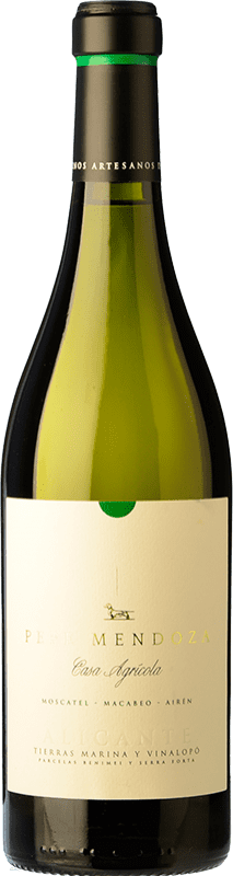 12,95 € | Белое вино Pepe Mendoza Casa Agrícola D.O. Alicante Сообщество Валенсии Испания Monastrell — Монастрель, Macabeo — Макабео, Airén — Айрен 75 cl