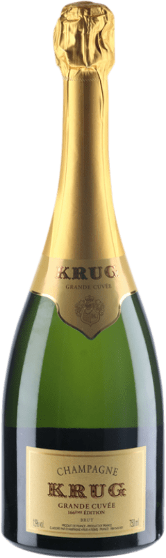182,95 € | Vin Mousseux Blanc Krug 166éme Brut Grande Cuvée, Édition Limitée Grande Réserve A.O.C. Champagne Champagne France Pinot Noir, Chardonnay, Pinot Meunier 75 cl