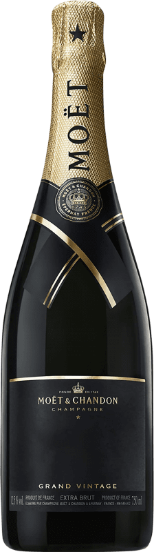 159,95 € | Espumoso blanco Moët & Chandon Grand Vintage Collection A.O.C. Champagne Champagne Francia Pinot Negro, Chardonnay, Pinot Meunier 75 cl