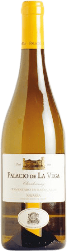 Envio grátis | Vinho branco Palacio de la Vega D.O. Navarra Navarra Espanha Chardonnay 75 cl