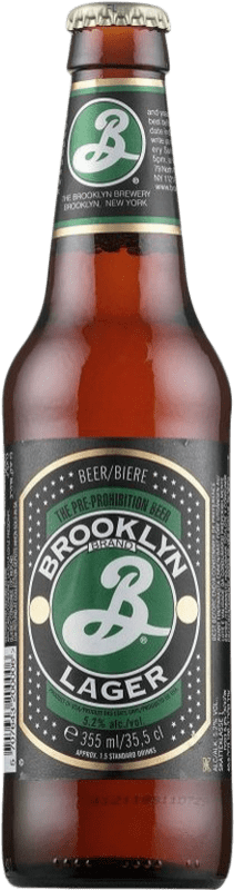 送料無料 | 24個入りボックス ビール Brooklyn 3分の1リットルのボトル 33 cl