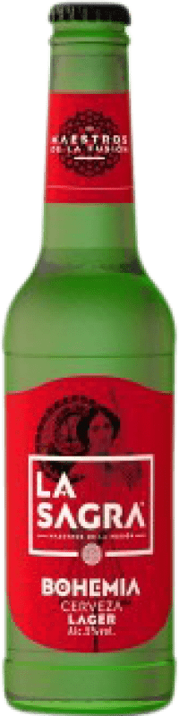 27,95 € | 24 Einheiten Box Bier La Sagra Bohemia Lager Spanien Drittelliterflasche 33 cl