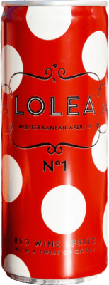 88,95 € Kostenloser Versand | 24 Einheiten Box Sangriawein Lolea Nº 1 Red Spritz Alu-Dose 20 cl