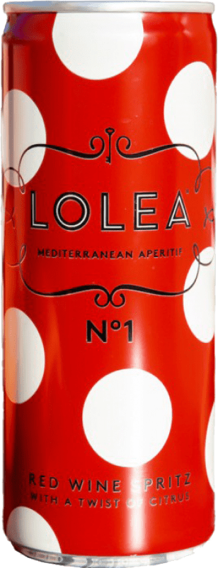 42,95 € Envio grátis | Caixa de 24 unidades Sangria Limonada de Vinho Lolea Nº 1 Tinto, Spritz Lata 20 cl