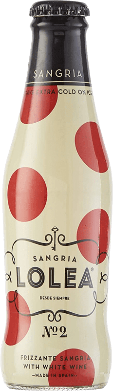 43,95 € Envio grátis | Caixa de 24 unidades Sangria Lolea Nº 2 White Frizzante Garrafa Pequena 20 cl