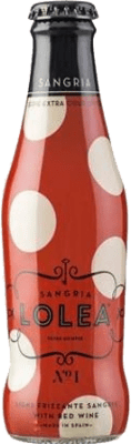 Kostenloser Versand | 4 Einheiten Box Sangria Weinlimonade Lolea Nº 1 Red Frizzante Spanien Kleine Flasche 20 cl