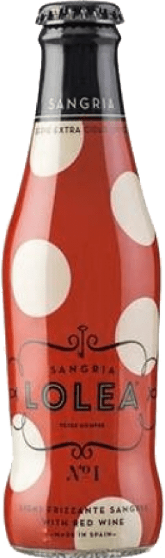 7,95 € Spedizione Gratuita | Scatola da 4 unità Sangria Limonata di Vino Lolea Nº 1 Frizzante, Tinto — Rosso Bottiglietta 20 cl