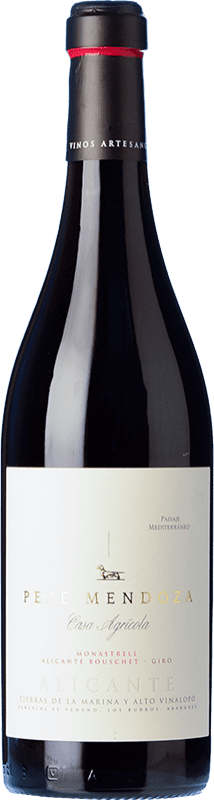 12,95 € | Red Wine Pepe Mendoza Casa Agrícola D.O. Alicante Valencian Community Spain Syrah — Shiraz, Monastrell 75 cl