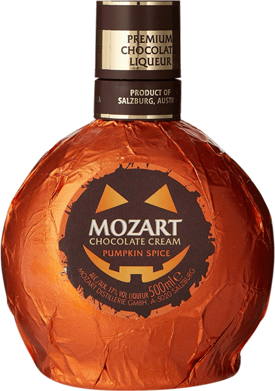 23,95 € Envío gratis | Crema de Licor Suntory Mozart Calabaza Especiada Botella Medium 50 cl