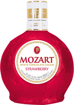 Crema de Licor Suntory Mozart Fresa y Chocolate Blanco Botella Medium 50 cl