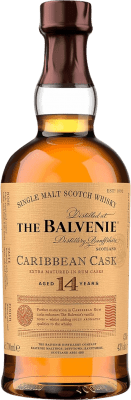 ウイスキーシングルモルト Balvenie Caribbean Cask 14 年 70 cl