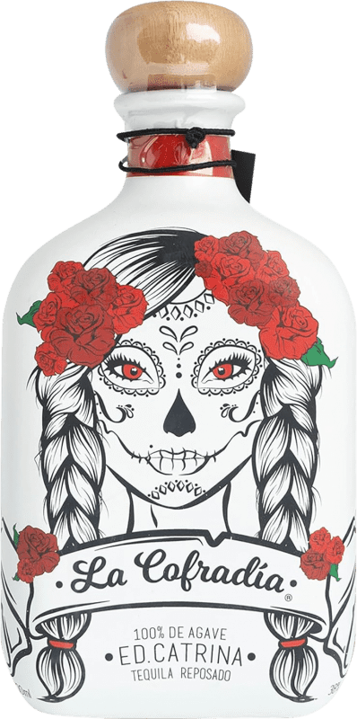 Бесплатная доставка | Текила La Cofradía Edición Catrina Reposado 70 cl