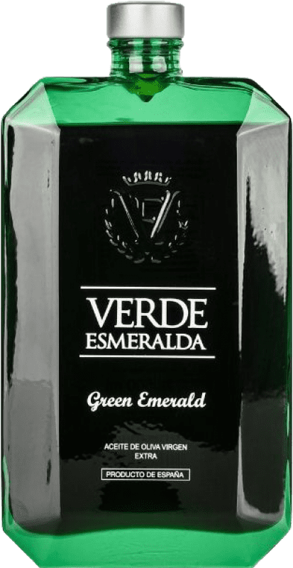 Spedizione Gratuita | Olio d'Oliva Verde Esmeralda Emerald Green — Edizione Verde, Premium, EVO Extra Vergine Spagna Picual Bottiglia Medium 50 cl