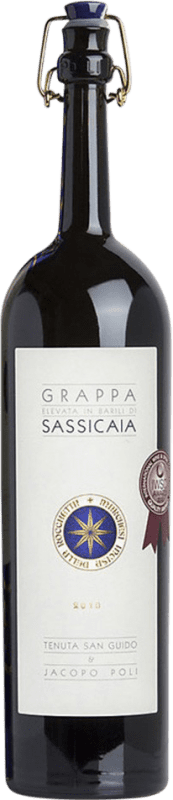 Envío gratis | Grappa Poli Sassicaia Barrica 5 Años Botella Medium 50 cl