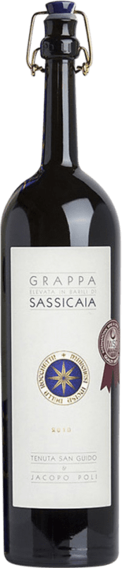 92,95 € Бесплатная доставка | Граппа Poli Sassicaia Бочка 5 Лет Средняя бутылка 50 cl