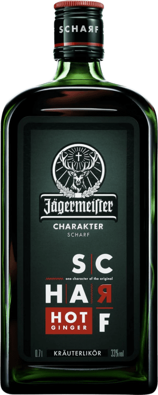 Kostenloser Versand | Kräuterlikör Mast Jägermeister Charakter Scharf Hot Ginger Deutschland 70 cl