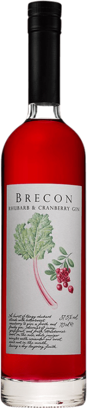 Free Shipping | Gin Penderyn Brecon Rhubarb & Craberry Gin 70 cl