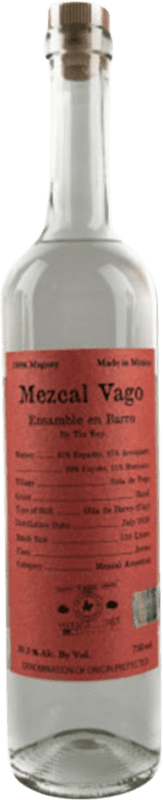 Spedizione Gratuita | Mezcal Vago Artesanal Ensamble en Barro Tío Rey Aquilino García Messico 70 cl