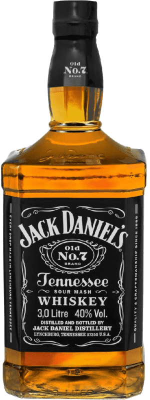 112,95 € | 波本威士忌 Jack Daniel's Old No.7 美国 特别的瓶子 3 L