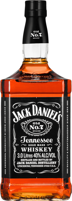 112,95 € | Бурбон Jack Daniel's Old Nº 7 Соединенные Штаты Специальная бутылка 3 L