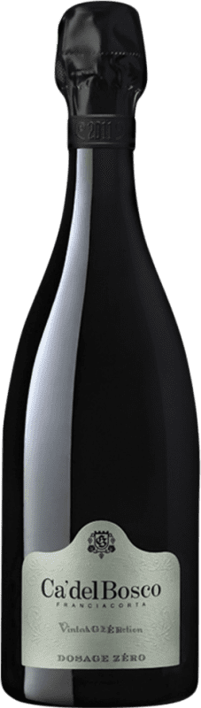 Бесплатная доставка | Белое игристое вино Ca' del Bosco Zéro Dosage — Brut Nature — Зеро Дозаж Vintage, Collection — Коллекция D.O.C.G. Franciacorta Ломбардии Италия Pinot Noir — Пино Нуар, Chardonnay — Шардоне, Pinot Blanc — Пино Блан 75 cl