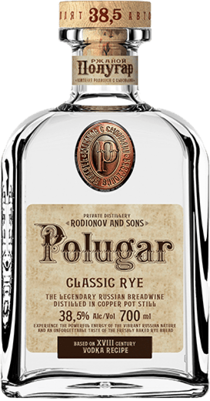 73,95 € | Vodka Polugar Classic Rye Russian Federation 70 cl