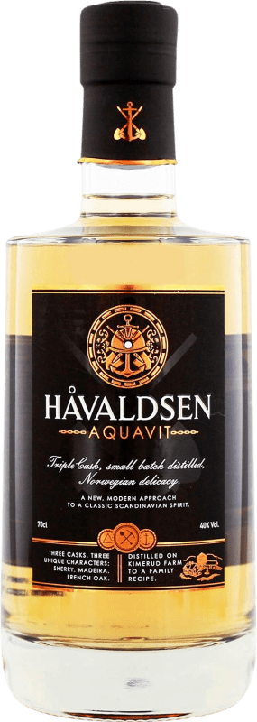 43,95 € | Licores Kimerud Farm Havaldsen Aquavit Triple Cask Gin Suecia 70 cl
