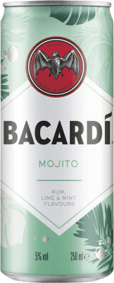 32,95 € Free Shipping | 12 units box Soft Drinks & Mixers Bacardí Mojito Cocktail Lata 25 cl