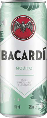 Бесплатная доставка | Коробка из 12 единиц Напитки и миксеры Bacardí Mojito Cocktail Багамские о-ва Банка 25 cl