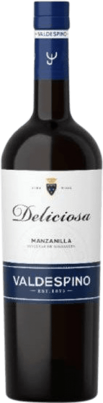 14,95 € | 强化酒 Valdespino Deliciosa D.O. Manzanilla-Sanlúcar de Barrameda 安达卢西亚 西班牙 Palomino Fino 75 cl