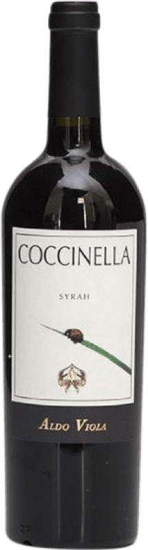 Free Shipping | Red Wine Aldo Viola Coccinella I.G.T. Terre Siciliane Sicily Italy Syrah — Shiraz Eco — Organic 75 cl