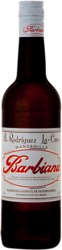 4,95 € | Креплёное вино Delgado Zuleta Barbiana D.O. Manzanilla-Sanlúcar de Barrameda Андалусия Испания Palomino Fino 75 cl