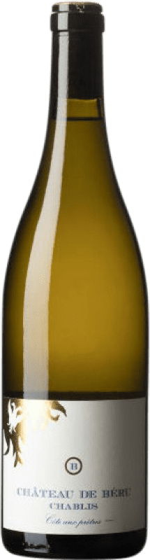 Kostenloser Versand | Weißwein Château de Béru Côte aux Prêtres A.O.C. Chablis Burgund Frankreich Chardonnay Ökologisch 75 cl