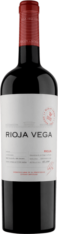 12,95 € | 红葡萄酒 Rioja Vega 限量版 D.O.Ca. Rioja 拉里奥哈 西班牙 Tempranillo — 丹魄, Graciano — 格拉西亚诺 75 cl